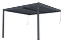 G21 Trenton Premium 4x4 m bioklimatikus pergola, antracit alumínium