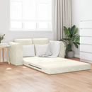 vidaXL Kanapéágy Krém 148 x 71 x 83 cm Bársony
