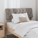 vidaXL Kárpitozott fejtámla Tópszínű 90 cm Tömör fenyőfa