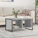 vidaXL Dohányzóasztal Szürke Sonoma 80 x 50 x 40 cm Faanyag