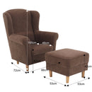 Fotel + puff, barna, ASTRID