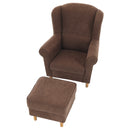 Fotel + puff, barna, ASTRID