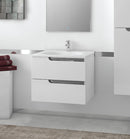 PIRAMIDA EURIDIKA fali függesztett fürdőszobabútor - öntött márvány mosdóval - 65 x 53 x 48 cm