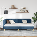 vidaXL Sarokágy keret Kék 90 x 200 cm szövet