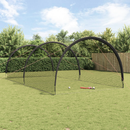 vidaXL Baseball és Softball Fekete 702 x 369,5 x 243,5 cm Poliészter