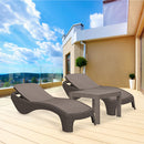 Atlantic duo kerti nyugágy set Rosario asztallal cappuccino