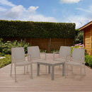 Rosali 4+1 kerti bútor garnitúra szett cappuccino