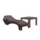 Atlantic kerti nyugágy set Rosario asztallal barna