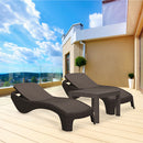 Atlantic duo kerti nyugágy set Rosario asztallal barna