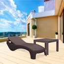 Atlantic kerti nyugágy set Rosario asztallal barna