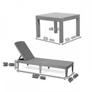 Jaipur duo kerti nyugágy set Rosario asztallal barna