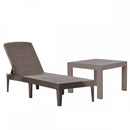 Jaipur kerti nyugágy set Rosario asztallal barna