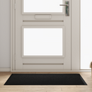 vidaXL Ajtószőnyeg Fekete 60 x 40 x 1.2 cm Mackófleece