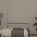 vidaXL Zsaluzia Fehér 150 x 140 cm 25 mm PVC