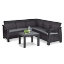 Corfu relax sarokgarnitúra rosario asztallal grafit