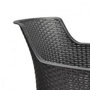 Roeva 4+1 kerti bútor garnitúra szett grafit