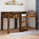 vidaXL Szükidő ágy tárolóval Füstölt tölgy 90 x 200 cm Faanyag