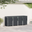 vidaXL Kerekes Hulladékgyűjtő Tárolás for 4 Bins 240L Antracitszürke