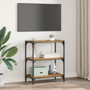 vidaXL Könyvespolc Régi fa 60 x 33 x 70,5 cm Műszaki fa és vas