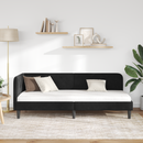 vidaXL Sarokágy keret Fekete 80 x 200 cm Bársony