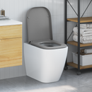 vidaXL WC ülőke Szürke 47,5 x 35 x 3,6 cm Duroplast