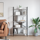 vidaXL Könyvespolc Szürke Sonoma 75 x 30 x 156 cm Faanyag