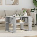 vidaXL Dohányzóasztal Beton Szürke 66 x 49,5 x 45 cm Faanyag