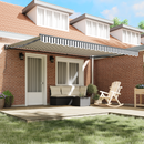 vidaXL Napernyő keret Antracit és Fehér 450 × 300 cm