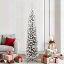 vidaXL Mű karácsonyfa 300 LED-del Zöld 210 cm PVC, acél és műanyag