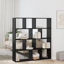 vidaXL Könyvespolc Fekete tölgy 132 x 29 x 141,5 cm Faanyag
