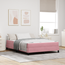 vidaXL Boxrugós ágy matracmal Rózsaszín 140 x 210 cm szövet