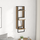 vidaXL Falpolc polcokkal Artisan tölgy 30 x 25 x 100 cm Faanyag
