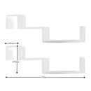 Polc készlet 2 polcos, fehér, FRI NEW