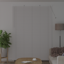 vidaXL Zsalugáter Redőnyök Fehér 220 x 155 cm Alumínium
