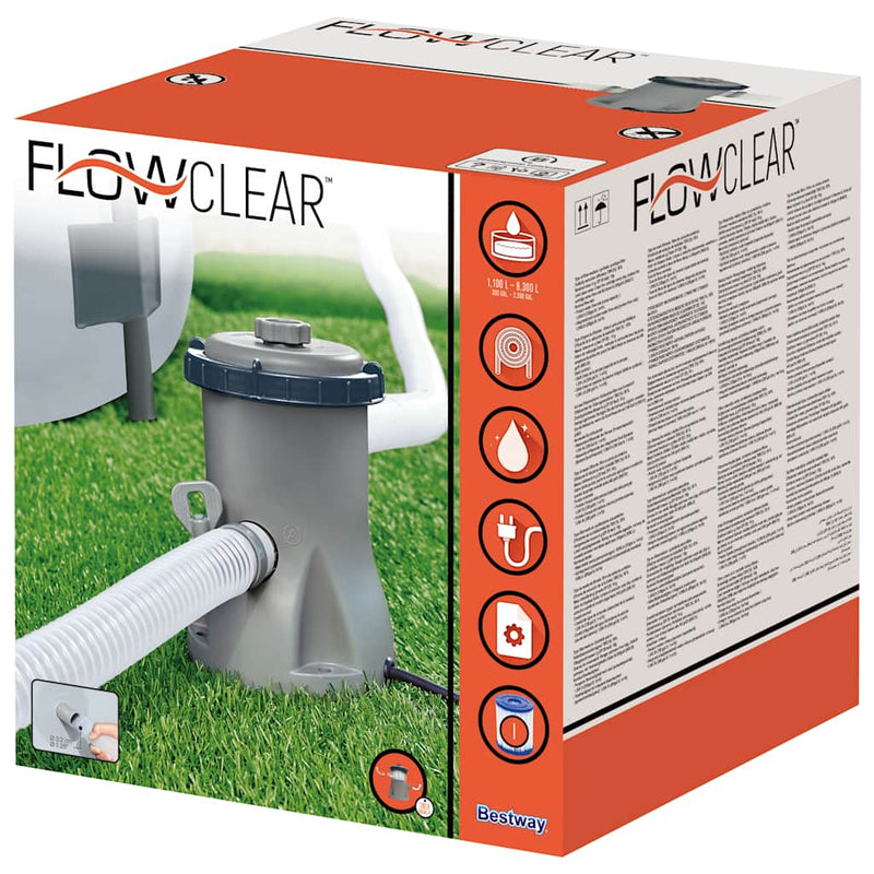 Bestway Flowclear úszómedence-szűrőszivattyú 330 gal