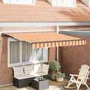 vidaXL Napernyő keret Sokszínű 350 x 250 cm Poliészter PU bevonattal