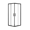 Viva AQUA MAX Zuhanykabin SZÖGLETES FEKETE Profil - 6 mm víztiszta üveg - 90 x 90 x 190 cm