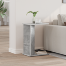 vidaXL Végasztal Beton Szürke 35 x 25 x 50 cm Faanyag