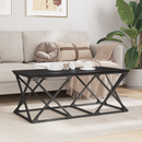 vidaXL Dohányzóasztal Fekete tölgy 100 x 49 x 40 cm Faanyag