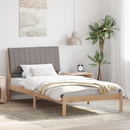 vidaXL Ágykeret fejtámlával Barna 100 x 200 cm Tömör fenyőfa