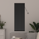 vidaXL Zsalugáter Redőnyök Fekete 175 x 45 cm Alumínium