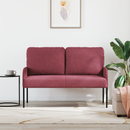 vidaXL Kanapék párnával 110cm Bordó Furnér