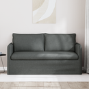 vidaXL Kanapé Sötétszürke 156 x 82 x 85 cm szövet