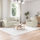 vidaXL Kanapé Szett 2 pcs Krém 138 x 78 x 80 cm Bársony