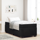 vidaXL Ágykeret matracmal Fekete 100 x 200 cm szövet