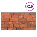 vidaXL Fali panelek 10 pcs Terrakotta 100 x 50 cm EPS Hab