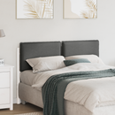 vidaXL Kárpitozott fejtámla fejtámlával Fehér és világosszürke 160 cm