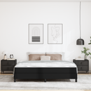 vidaXL Ágykeret matracmal Fekete 180 x 200 cm szövet