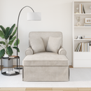 vidaXL Fotel Loungba Szoknyával Krémszínű 157 x 91 x 91 cm ARES