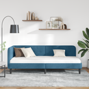 vidaXL Sarokágy keret Kék 80 x 200 cm Bársony